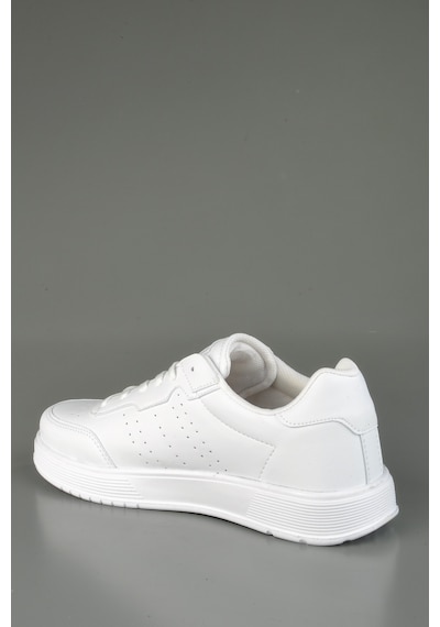 Beyaz Kadın Spor Ayakkabı Sneaker Ortopedik Faylon Taban Beyaz