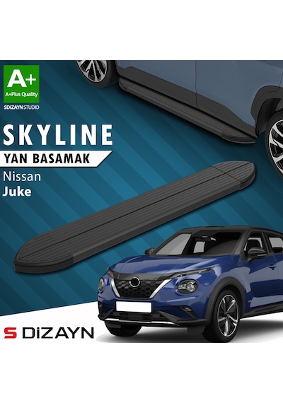 S-dizayn Nissan Juke 2 Skyline Siyah Yan Basamak 173 Cm 2019 Üzeri A+ Kalite