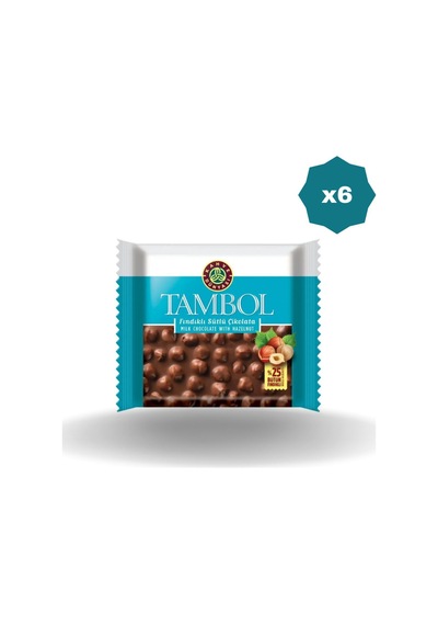Kahve Dünyası Tambol Fındıklı Çikolata 77 Gr - 6 Adet