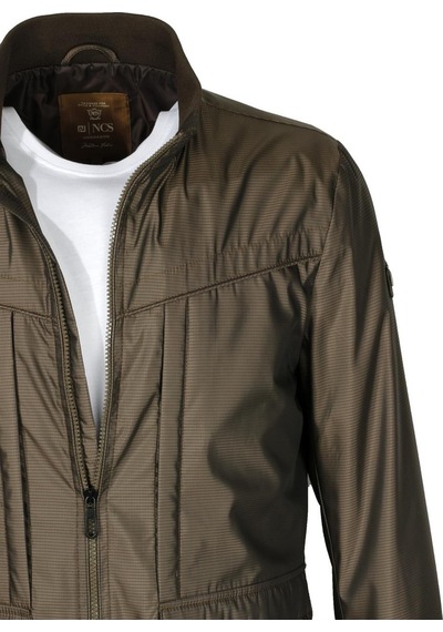 Ncs Jeans Erkek Dik Yaka Rüzgar Ve Su Itici Ön Cepli Slim Fit Mevsimlik Mont 4502-Camel
