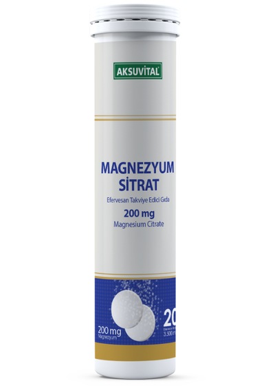 Magnezyum Sitrat Efervesan 20 Tablet