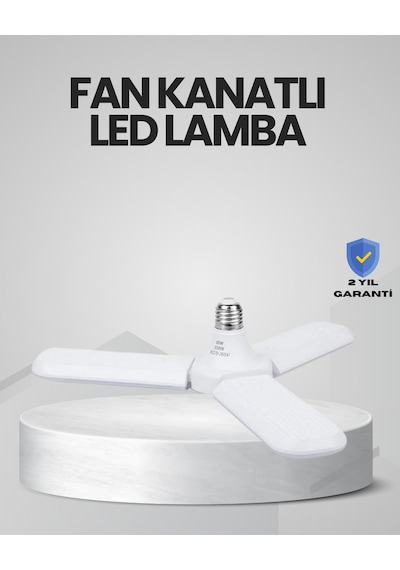 Muratech Enerji Tasarruflu Led Ampül 60 Watt 4 Kollu Beyaz Işık