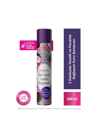 Urban Care Hacimlendirici Kuru Şampuan Go Nuts With Coconut 200 Ml- Vegan 1 KG