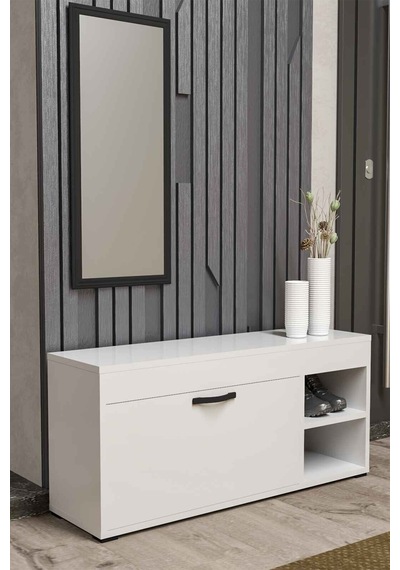 Ayakkabılık Dolabı Beyaz 90 Cm Çok Renkli