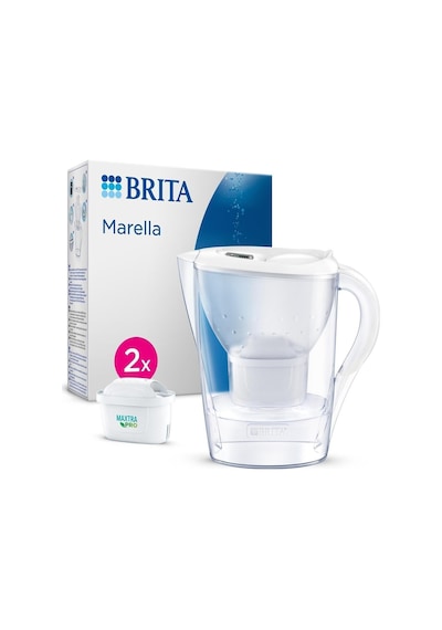 BRITA Marella Cool 2x Maxtra Pro All-In-1 Filtreli Su Arıtma Sürahisi - Beyaz 2,4 lt