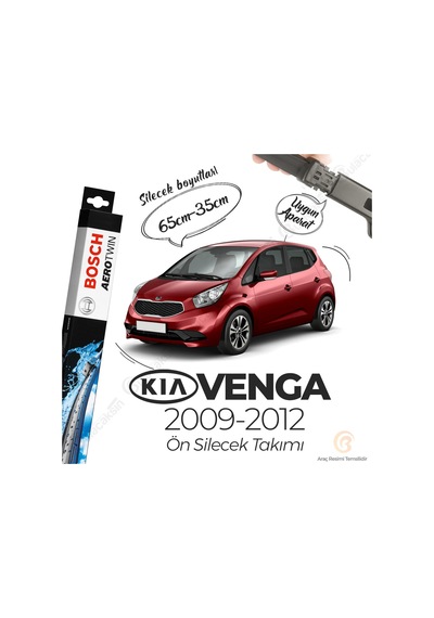 Kia Venga Muz Silecek Takımı 2009-2012 Bosch Aerotwin