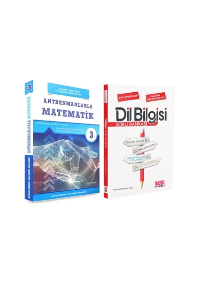 Antrenman Yayınları Antrenmanlarla Matematik 3 Ve Akm Dil Bilgisi Soru Bankası Seti 2 Kitap