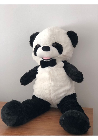 Sevimli Panda Peluş Oyuncak Dev Boy 75 Cm Hediyelik Uyku Arkadaşı Beyaz