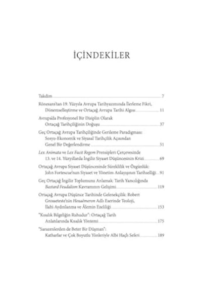 Ortaçağ Avrupa Tarihi Üzerine: Kavramlar Ve Olgular