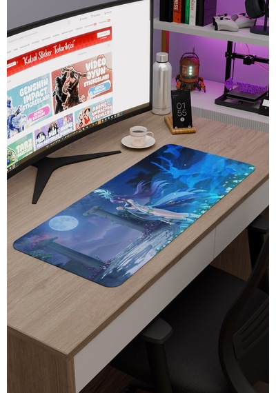 Lauma Genshin Impact Anime Oyuncu V4 - 70x30 Xl Gaming Mouse Pad Fare Altlığı
