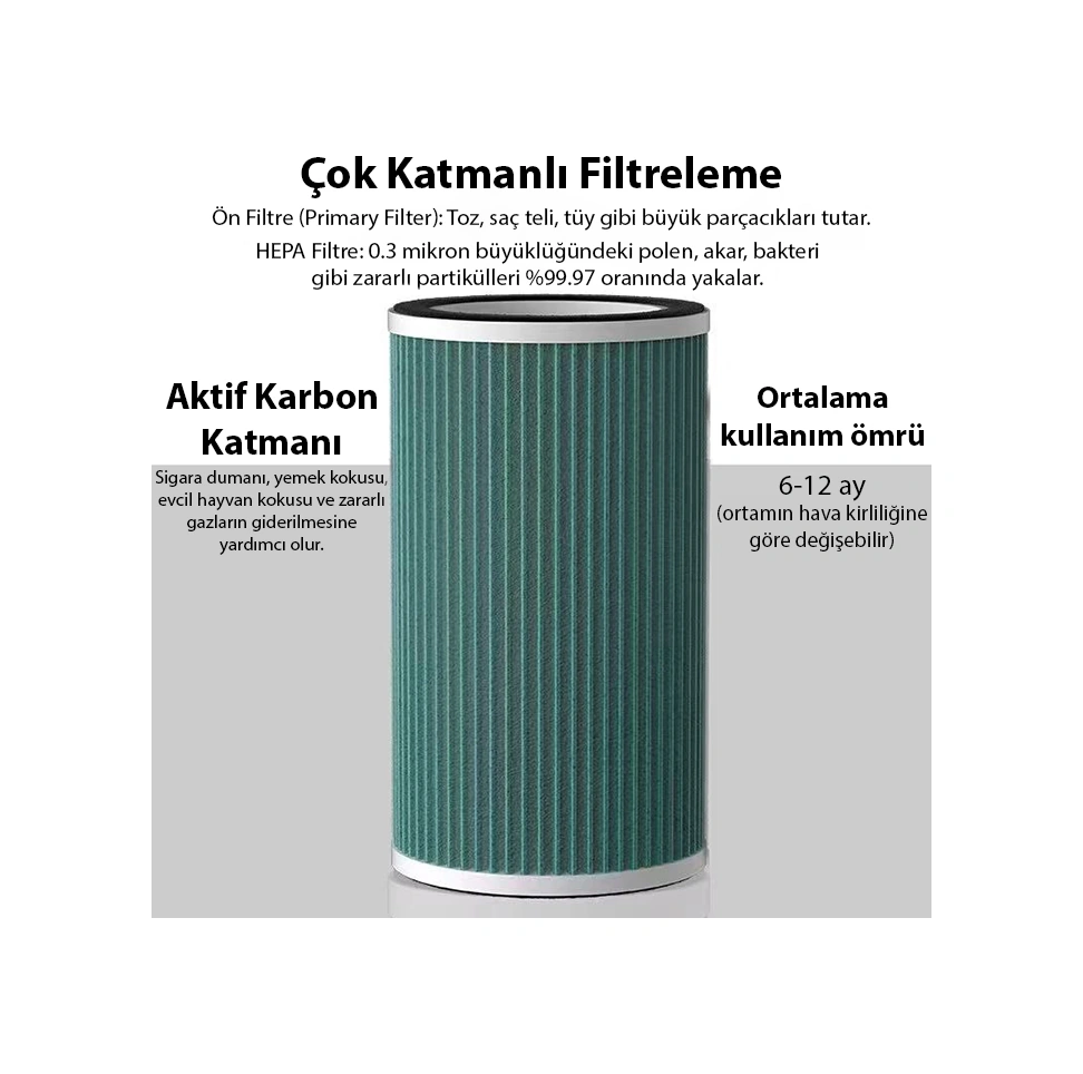 Ezere Anion Ultrasonik Hava Temizleyici İçin Yedek Filtre