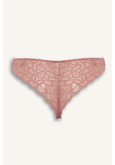 Defacto Simli Dantel Brazilian Külot G2382ax25wnbr86 Pembe-br86