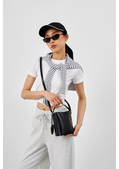 Shule Bags Amore Minimal Çapraz Çanta Siyah