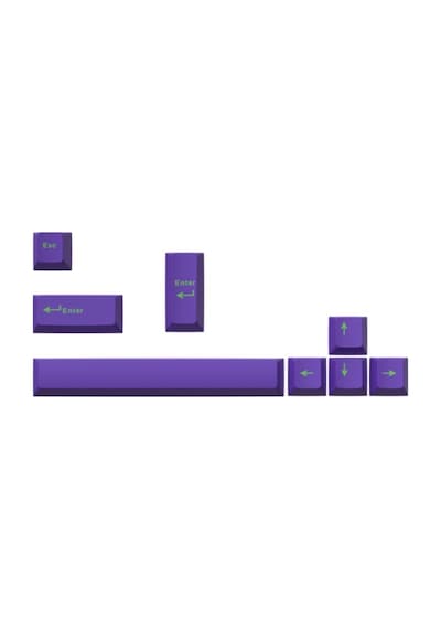 8 Tuşlu Mor Keycaps Tuş Takımı Tüm Mekanik Ve Manyetik Klavyeler İçin Uygundur