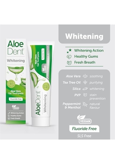Whitening, Ekstra Beyazlatıcı Diş Macunu, Florürsüz, 100 Ml
