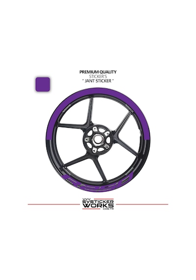 Rks R250 Jant Şeridi Yarım Jant Kaplama & R250 Yazı Sticker Seti 84867055