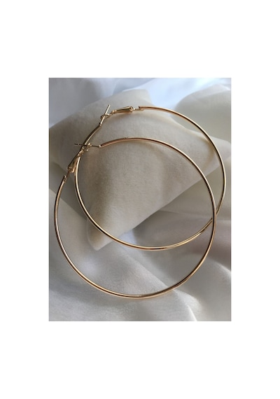 Modern Moda Büyük Boy Gold Halka Küpe Goldbyk