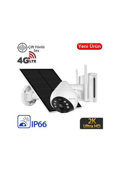 Vstarcam Bg69-tz 3mp 4g Dış Mekan Güneş Enerjili Pt Güvenlik Kamerası - Renkli Gece Görüş, İnsan