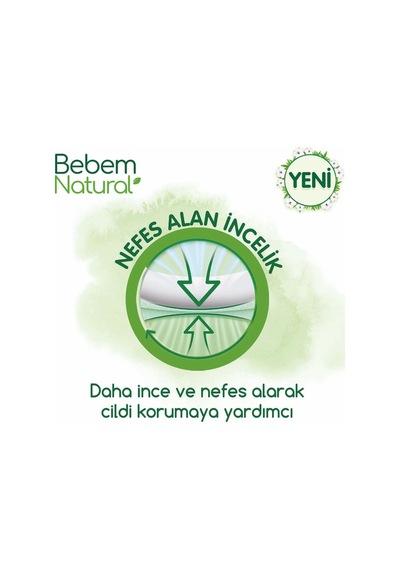 Bebem Bebek Bezi Natural Beden:4 7-14kg Maxi 208 Adet 4 Numara