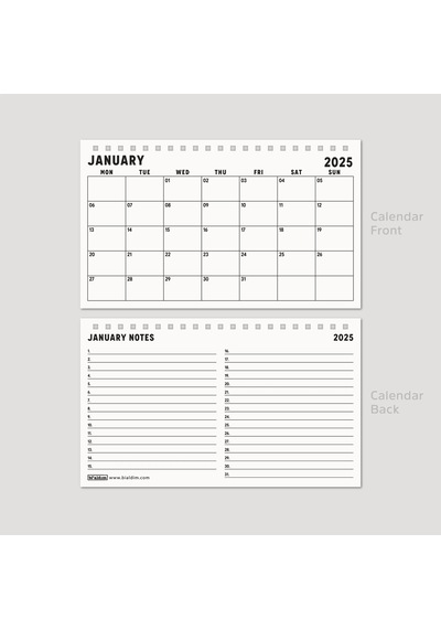 2026 Aylık Planlayıcı Masa Takvimi, 2026 Masa Takvimi, Notlu Takvim, 2026 Monthly Planner Desk Calen