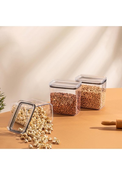 Geseus Dikdörtgen Hava Geçirmez Erzak Saklama Kabı 12 Adet 2100 Ml Diğer