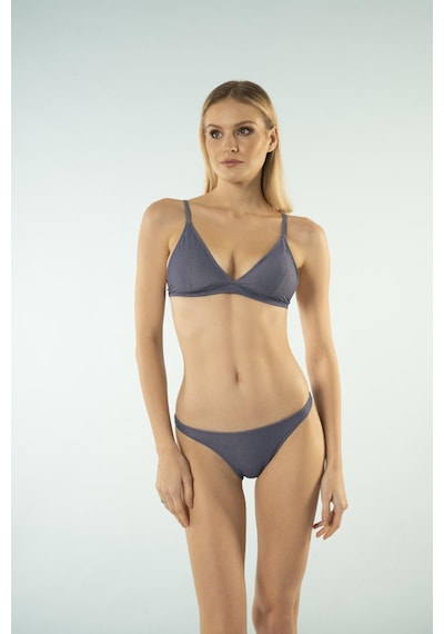 Estiva Bantlı Toparlayıcı Üçgen Bikini Takımı - Petrol
