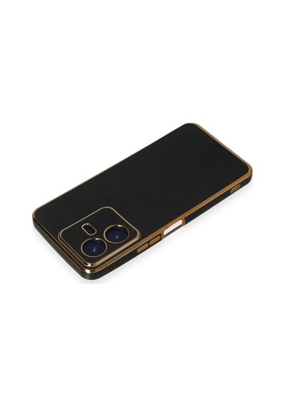 Cosmotex Newface Vivo Y22 2022 Kılıf Volet Silikon - Siyah