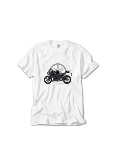 Yamaha R25 Vs Logo Beyaz Tişört Beyaz