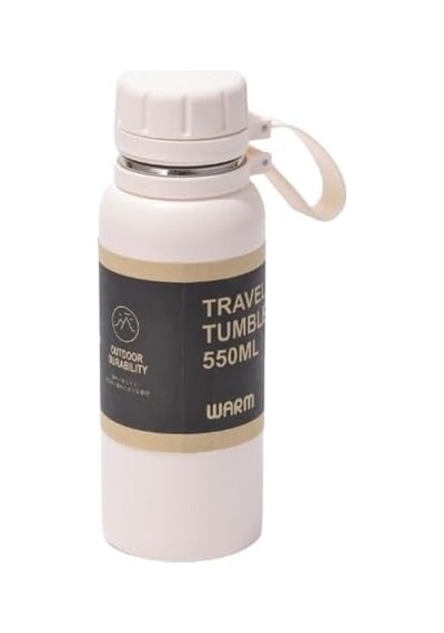 Çelik İçli Termos 850 Ml Beyaz Skm004 Açık Beyaz