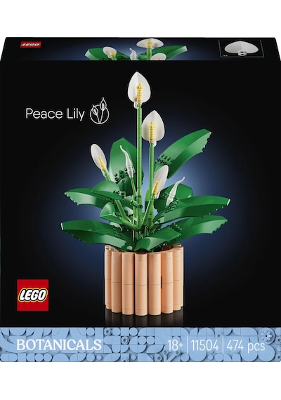 LEGO® Botanicals Barış Çiçeği 11504 - Yetiskinler için 6 Baris Çiçegi Içeren Koleksiyonluk Dekoratif Model Yapim Seti (474 Parça)