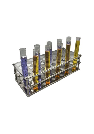 Borox Tüp Standı 40 Tüplük Tüp Standı Paslanmaz Çelik 20 MM
