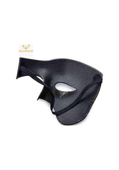 Siyah Yarım Erkek Maske Phantom Parti &amp Balo Maskesi Açık Bej