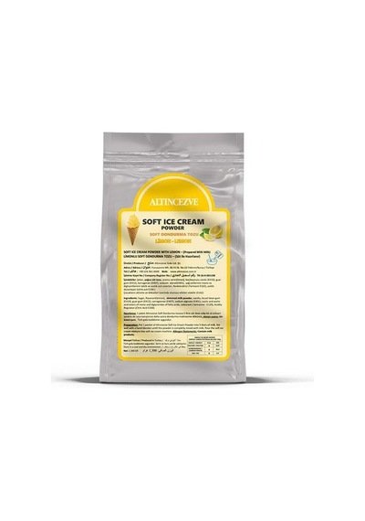 Altıncezve Soft Dondurma Tozu Limonlu 1300 G