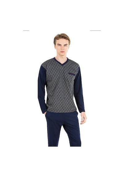 Pierre Cardin 6023 Erkek Jakarlı Pijama Takımı 001