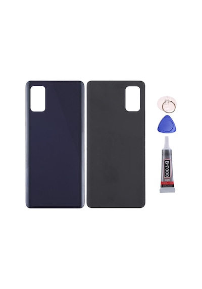 Samsung A41 Siyah Uyumlu Arka Kapak Batarya Kapağı Pil Kapağı Yapışkan Ve Sökme Aparatıyla Beraber Full Set Siyah