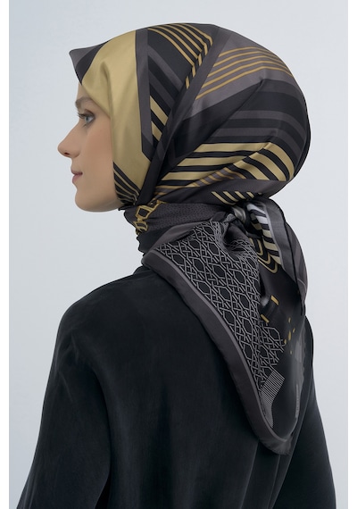 Armine Saf İpek Sura Eşarp-2026 İlkbahar-yaz- 952100d Siyah