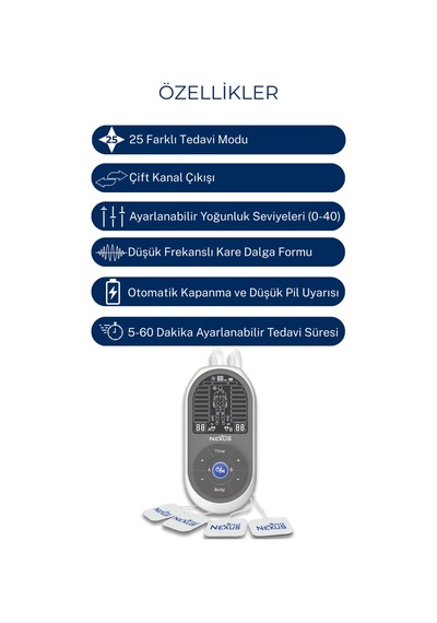 Direct Nexus TENS ve EMS Masaj Cihazı | Giderici & Rahatlatıcı Stimülatör