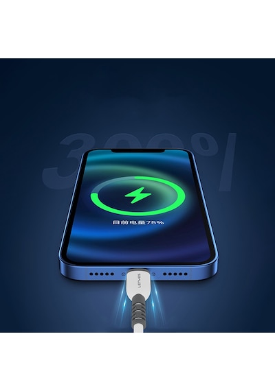 Lenyes Lc979 Usb-a To Micro Hızlı Şarj Özellikli Data Ve Şarj Kablosu 2.4a 1m Beyaz Beyaz