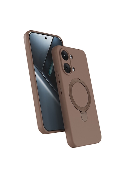 Maks Technology Poco X8 Pro Max Kılıf M-safe Şarj Özellikli Standlı Mkst Samara Kapak - Desert Gold
