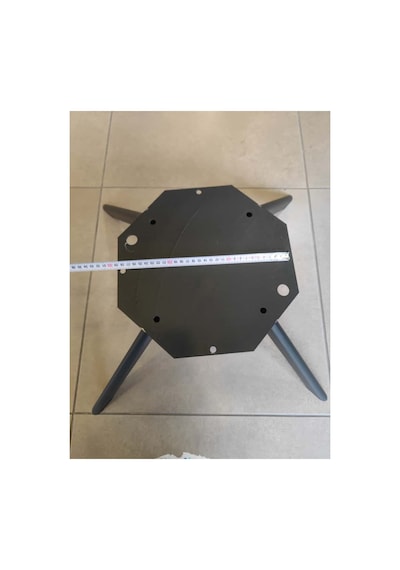 Metal Sabit Berjer Ayağı - Mobilya Ayağı - Örümcek Ayak - Siyah