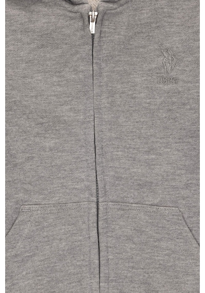 U.S. Polo Assn. Erkek Çocuk Gri Melanj Basic Sweatshirt 50289144-VR086