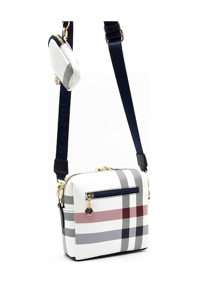 Silver & Polo Silver Polo Kadın Çapraz Çanta 1038 Beyaz - Lacivert
