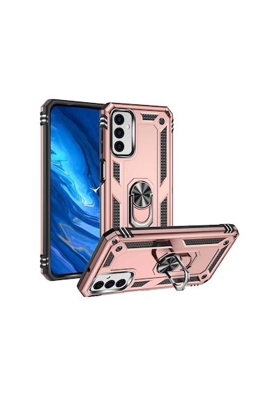Galaxy M23 Kılıf Zore Vega Yüzüklü Standlı Zırh Kılıf