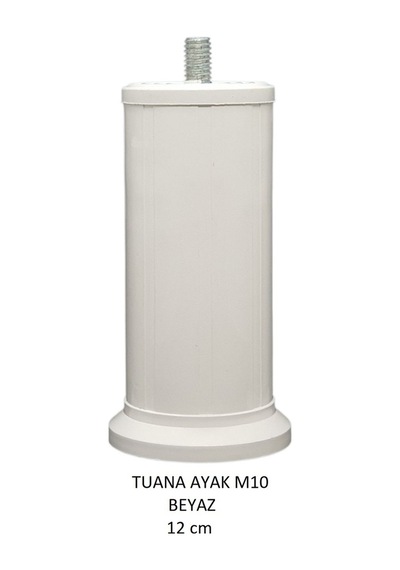 Tuana Ayak 12 cm M10 Cıvatalı Beyaz