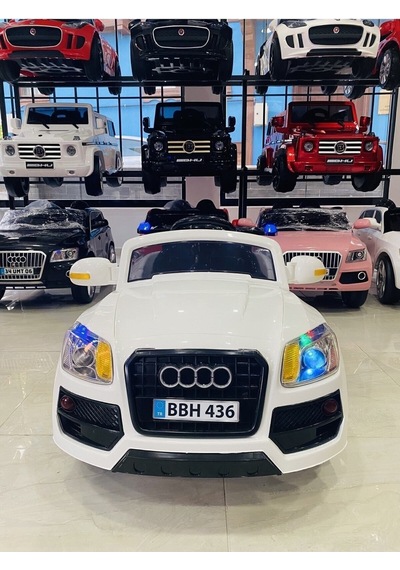 Audi Çocuk Araç Gereçleri Akülü Araba 12v 0-6 Yaş Beyaz
