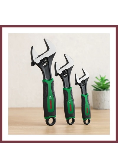 Storeşahin İngiliz Anahtar Ve Kurbağacık Seti 3 Parça 6"-8"-10" / 150-200-250 Mm Shn0720