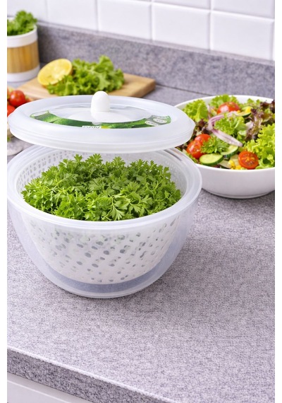 Salata Ve Sebze Kurutucu Gri - Beyaz