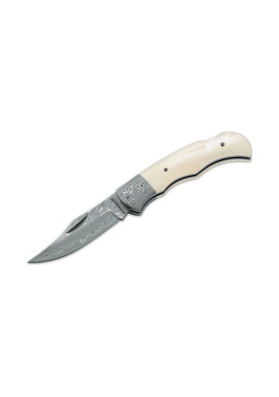 Böker Magnum Damascus Kemik Kamp Çakı Gri - Kemik