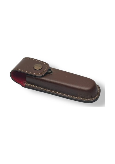 No:5 Kahverengi Deri Çakı Kılıfı Bıçak Kılıfı Kapalı Hali 11cm - 14cm Arası Çakılar İçindir Kahverengi
