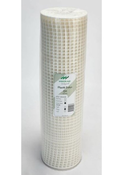 Dekoratif Plastik Bahçe Çiti 1Mt 25Mt - Beyaz